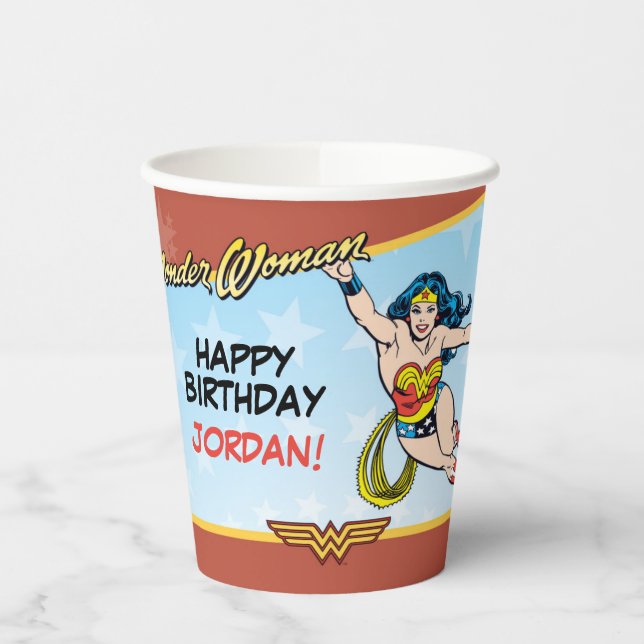 Gobelets En Papier Comics DC | Wonder Woman Anniversaire (Gauche)