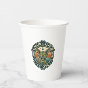 Gobelets En Papier Conception de chat mignon de lutin gremlin - Gobel