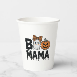 Gobelets En Papier Conception de chemise de maman fantôme Halloween c