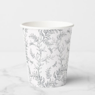 Gobelets En Papier Conception de la coupe à l'aide d'un motif dans le
