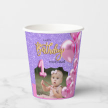 Conception de photo pour la première fête d'annive