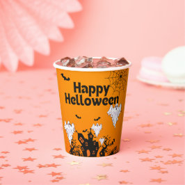 Gobelets En Papier Conception Joyeux Halloween