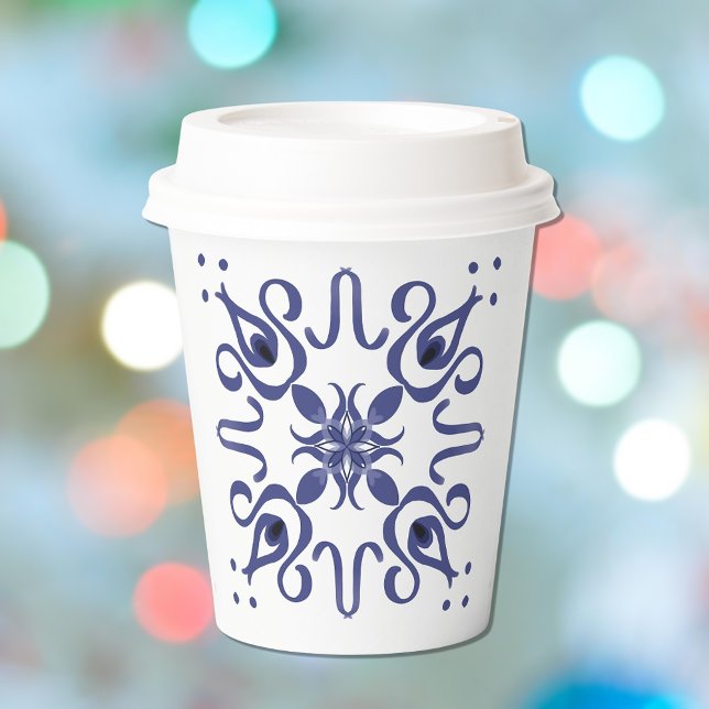 Gobelets En Papier Conception motif à fleurs mignonne pour tasse de p (Créateur téléchargé)