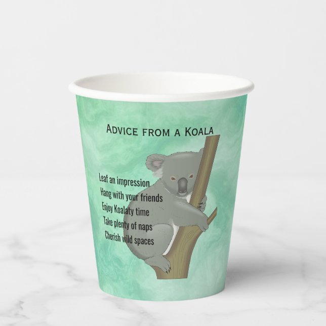 Gobelets En Papier Conseils d'une Coupe en papier Koala Design (Recto)