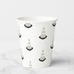 Gobelets En Papier Construction Anniversaire Partie Brown Cone Paper
