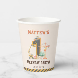 Gobelets En Papier Construction Birthday Party