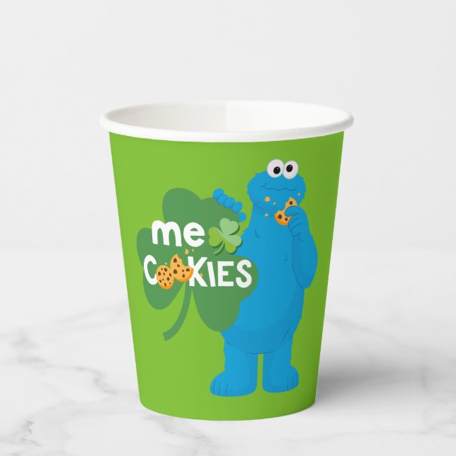Gobelets En Papier Cookie Monster | Amour shamrock (Gauche)
