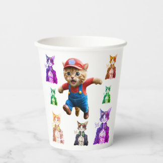 Gobelets En Papier Cool Cat Boss – Funny Cat Lover Gift Idea