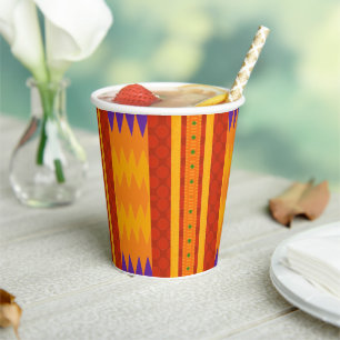 Gobelets En Papier Cool Moderne Kwanzaa Coupes papier d'impression