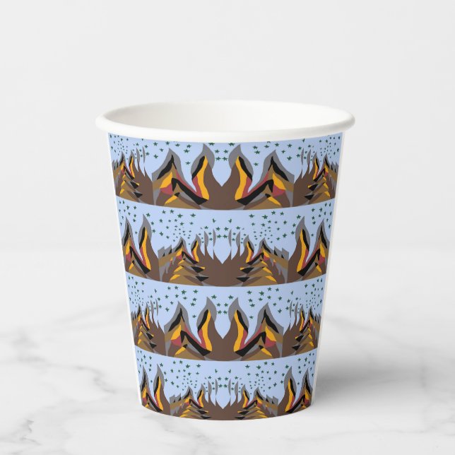 Gobelets En Papier Cool Mountains (Recto)