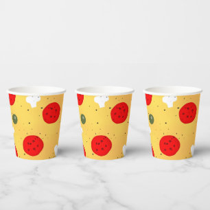 Gobelets En Papier Cool plaisir pizza fête anniversaire de enfant