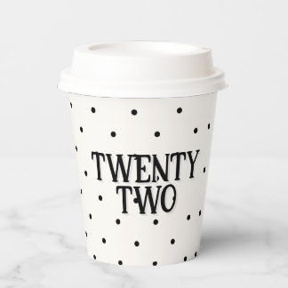 Gobelets En Papier Coquette Disco Ball & Black Bow Chic Moderne Blanc