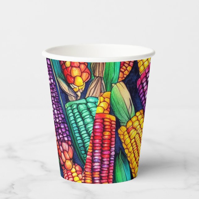 Gobelets En Papier Corn indien (Recto)