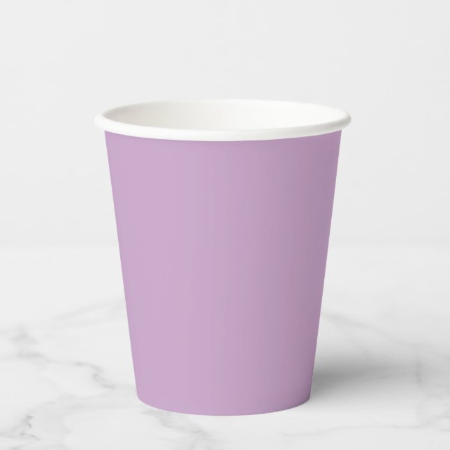 Gobelets En Papier Couleur solide Lilac (Recto)