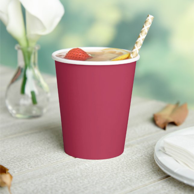 Gobelets En Papier Couleur tendance rose chaud (Insitu)