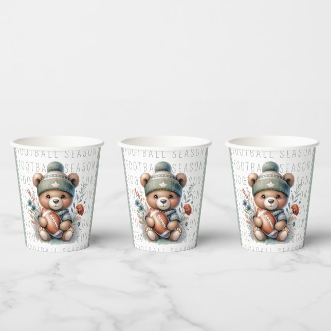 Gobelets En Papier Coupe de football sur mesure (Multi)