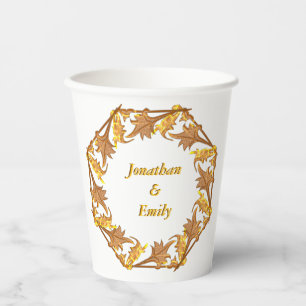 Gobelets En Papier Coupe de papier - Cercle d'or