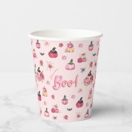 Gobelets En Papier Coupe de papier Citrouille rose