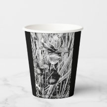Coupe de papier d'anniversaire noir et blanc