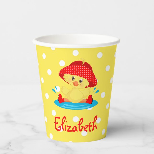 Gobelets En Papier Coupe de papier de canard mou (Recto)