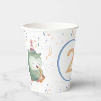 Gobelets En Papier Coupe de papier de Chouette musicale
