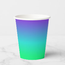 Coupe de papier de printemps Cyan vert violet Sorb