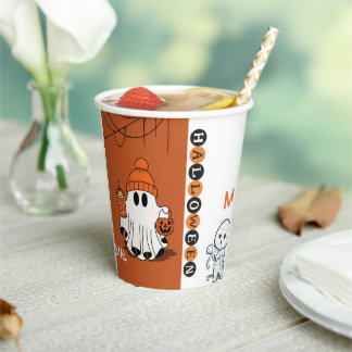Gobelets En Papier Coupe de papier Halloween | Verre de fête
