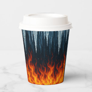 Gobelets En Papier Coupe de papierClash de feu et de glace - Contras 