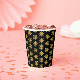 Gobelets En Papier Coupe d'or de papier à neige