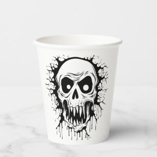 Gobelets En Papier Coupe du crâne de fer