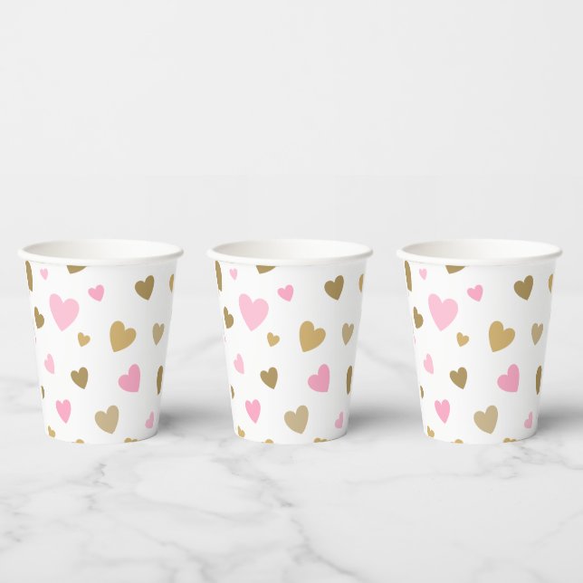 Gobelets En Papier Coupe en papier brillant et classique (Multi)