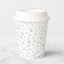 Coupe en papier Elliot Confetti Watercolor Dots