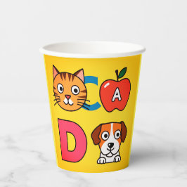 Gobelets En Papier Coupe en plastique design Cartoon