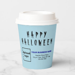 Gobelets En Papier Coupe Halloween Business Light Papier Bleu