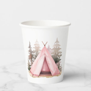 Gobelets En Papier Coupe Pink Tent Camping