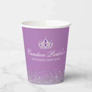 Gobelets En Papier Coupe sur papier personnalisée avec Parties scint