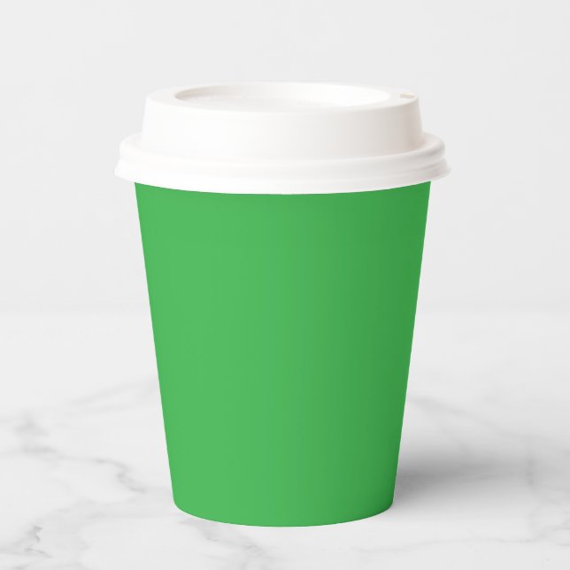 Gobelets En Papier Coupe verte (Recto)