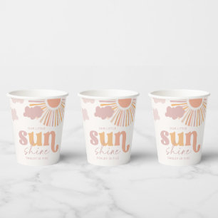 Gobelets En Papier Coupes de la fête de Sunshine Girl