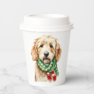 Gobelets En Papier Coupes de Noël endoodle doré
