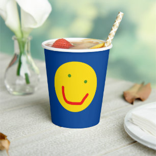 Gobelets En Papier Coupes de papier à visage souriantes Sun Happy