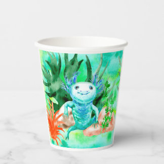 Gobelets En Papier Coupes de papier Axolotl