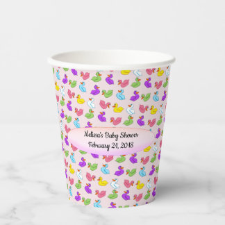 Gobelets En Papier Coupes de papier Baby shower pour canards amusants