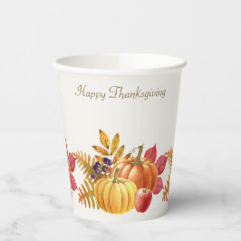 Gobelets En Papier Coupes de papier Citrouilles de Thanksgiving