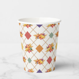 Gobelets En Papier Coupes de papier de fête de Thanksgiving