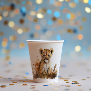 Gobelets En Papier Coupes de papier de fin d'année Lion King