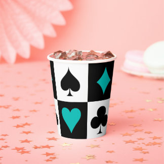 Gobelets En Papier Coupes de papier de jeu de cartes