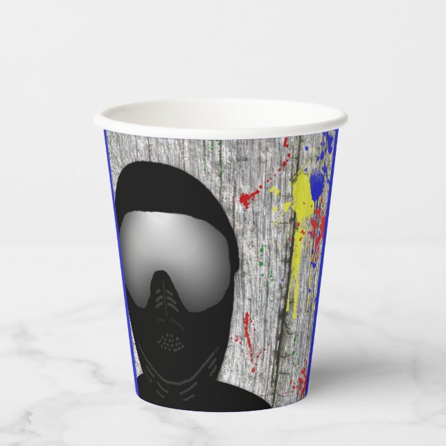 Gobelets En Papier Coupes de papier de la partie Paintball (Recto)