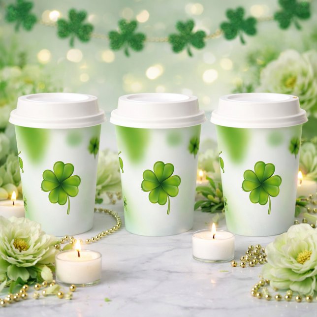 Gobelets En Papier Coupes de papier de la Saint Patrick (Créateur téléchargé)