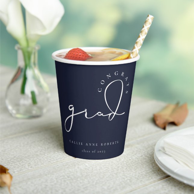 Gobelets En Papier Coupes de papier de script Grad Signature (Insitu)