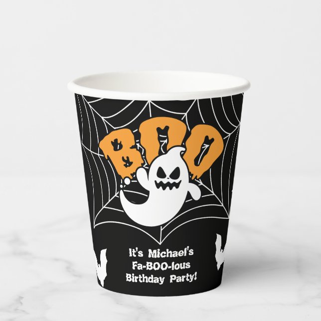 Gobelets En Papier Coupes de papier d'Halloween (Recto)